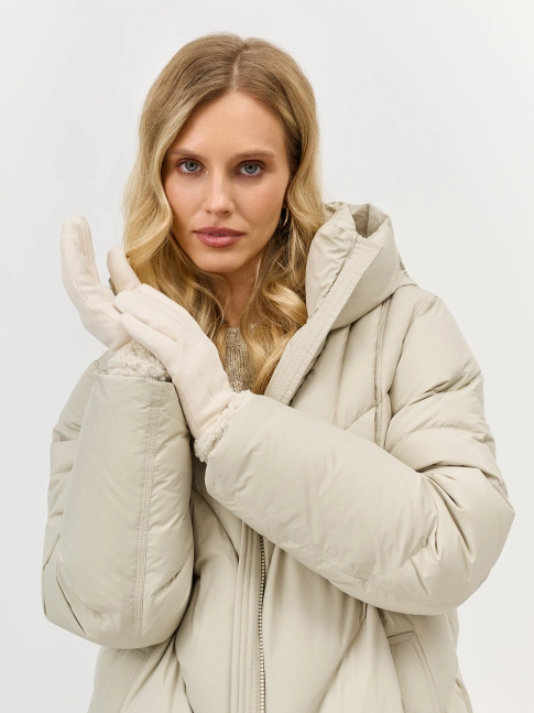 Перчатки с меховой опушкой