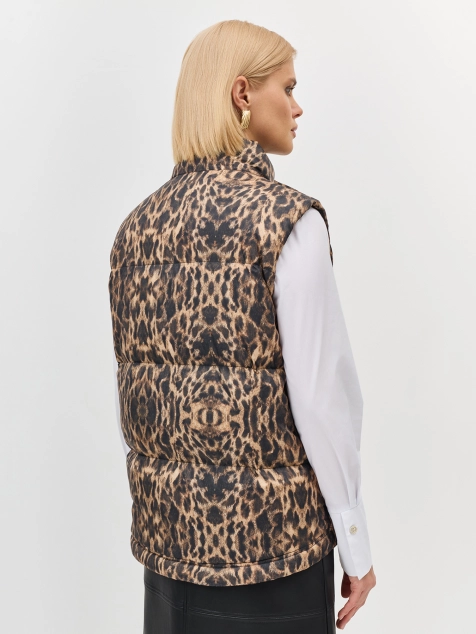 Жилет с анималистичным принтом