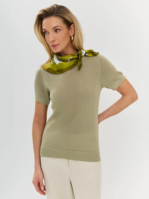 Шейный платок из натурального шелка