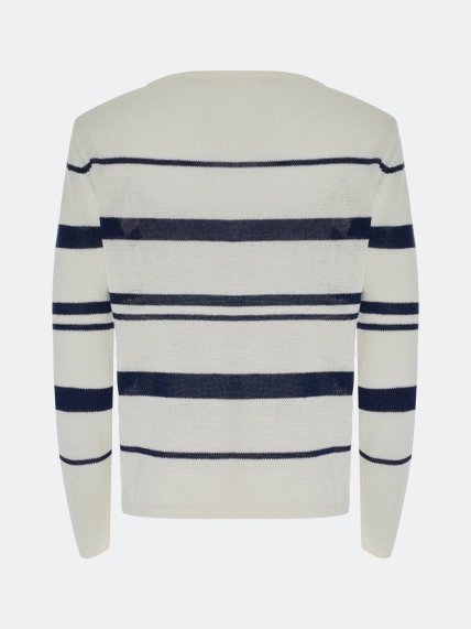 Джемпер в контрастную полоску