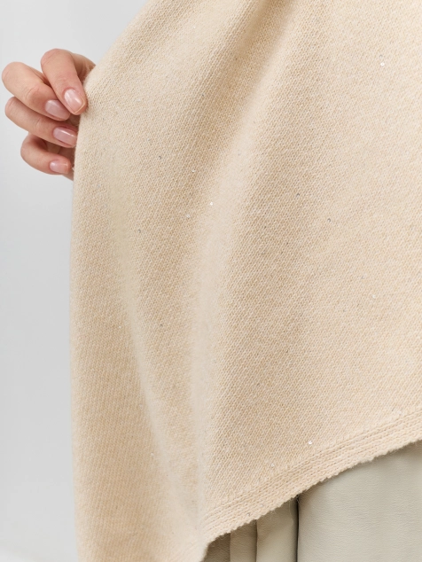 Вязаная косынка с ангорой