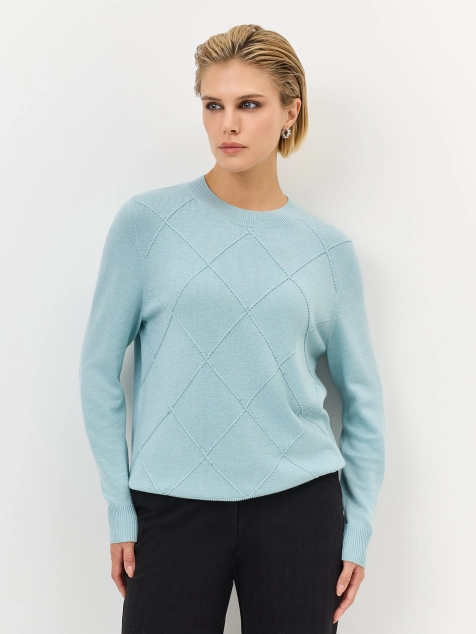 Джемпер фактурной вязки