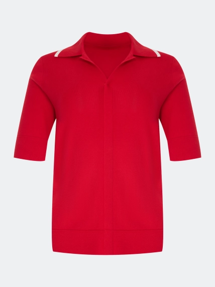 Яркий джемпер-поло