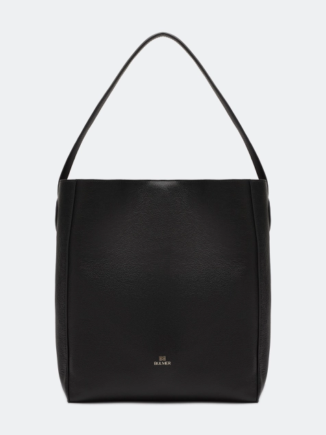 Кожаная сумка с короткой ручкой