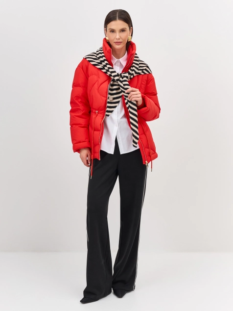 Косынка из 100% шерсти в контрастную полоску