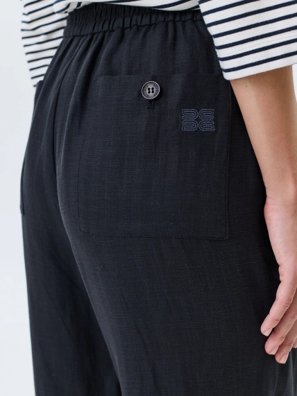 Брюки из тенселя и льна