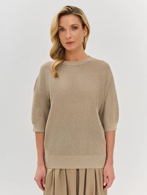 Мягкий джемпер с деликатным люрексом