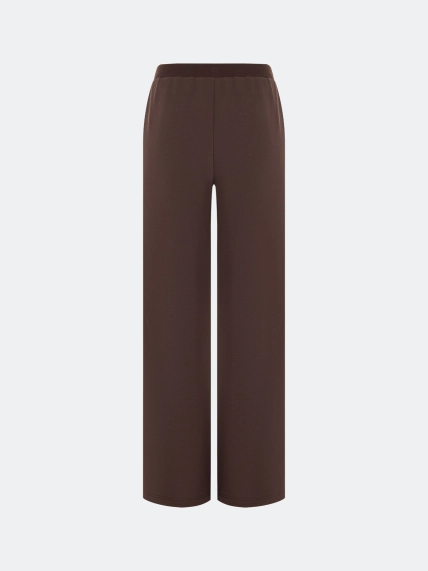 Трикотажные брюки в шоколадном оттенке