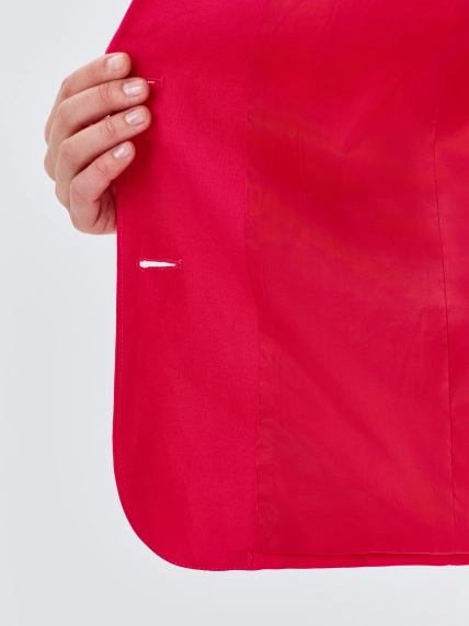 Льняной однобортный жакет