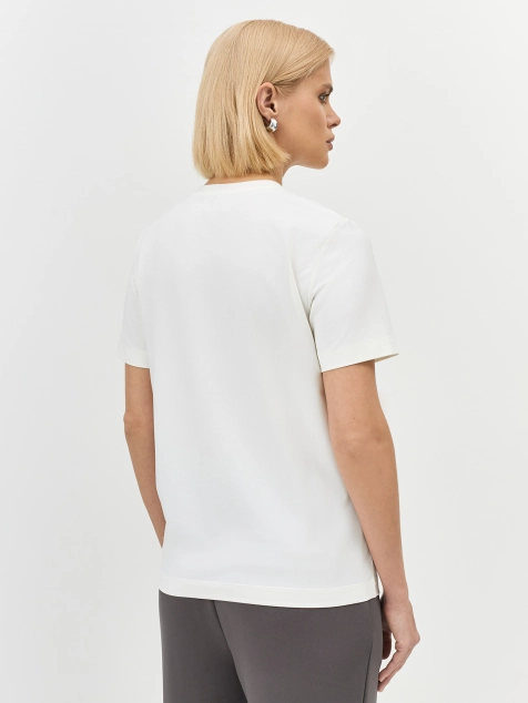 Футболка из смесового модала