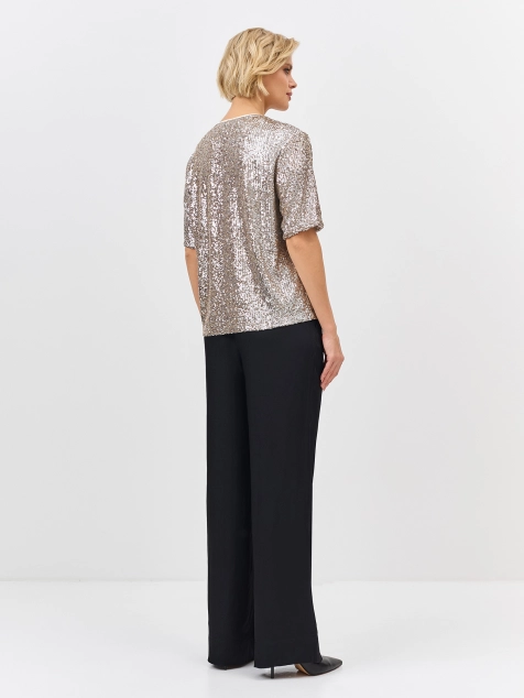 Свободные брюки из шелковистой вискозы