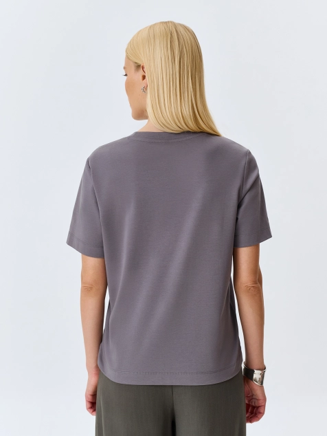 Футболка с принтом из страз