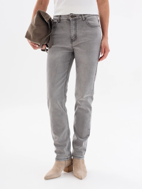 Эластичные джинсы с винтажной варкой