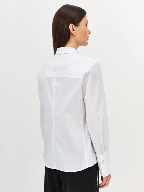 Приталенная рубашка из смесовой вискозы