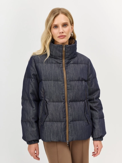 Теплая куртка с трикотажной манишкой