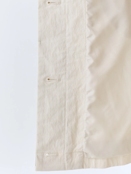 Укороченный плащ из смесового хлопка