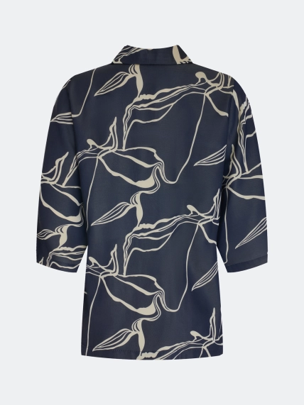 Блузка с абстрактным принтом