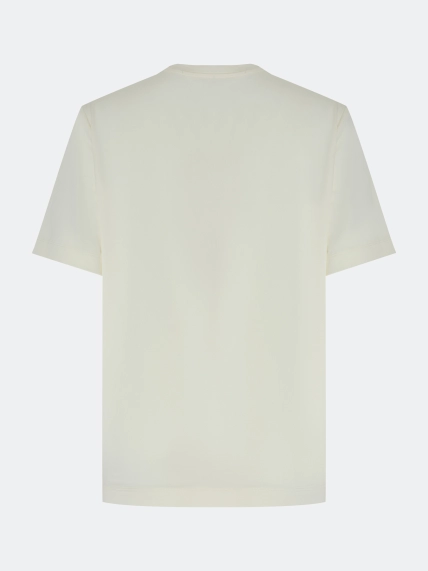 Футболка с принтом и вышивкой