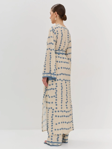 Удлиненная туника из вискозного шелка