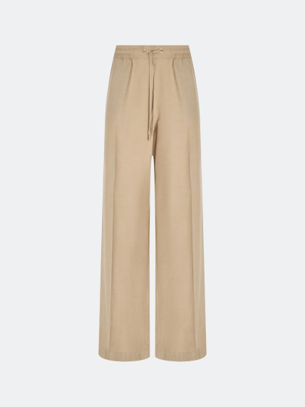 Расслабленные брюки из смесовой вискозы