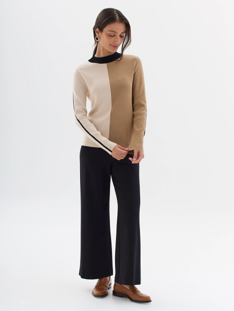 Графичный джемпер в стиле color block