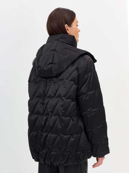 Куртка с фактурной стежкой из ткани с атласным эффектом