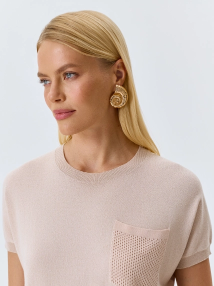 Вязаный джемпер с деликатным люрексом