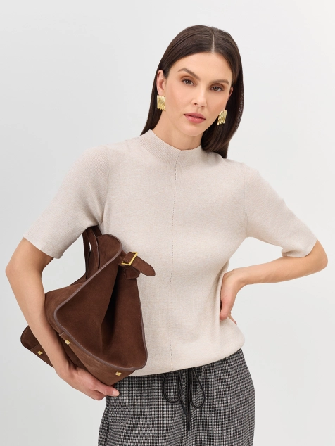 Джемпер с деликатным люрексом