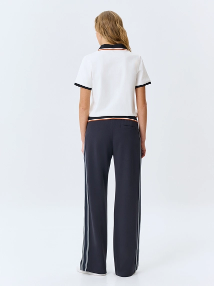 Трикотажные брюки с контрастными лампасами