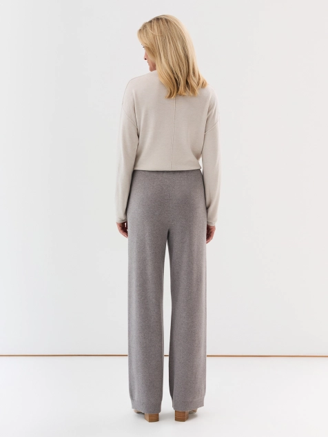 Вязаные брюки из мягкой пряжи с шерстью