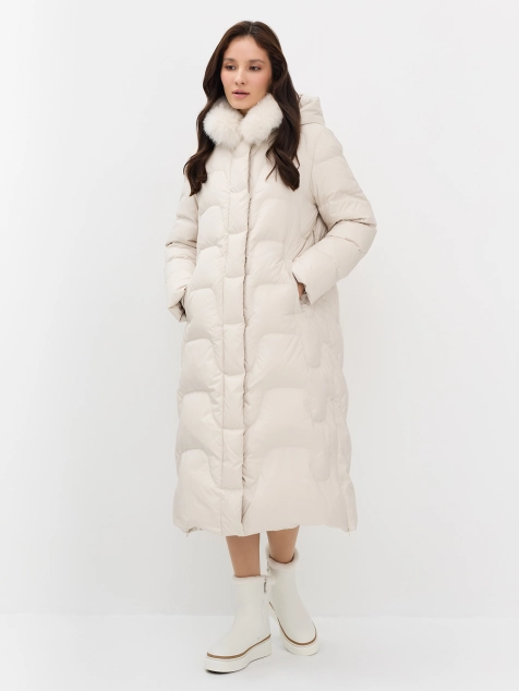 Кожаные ботинки молочного цвета