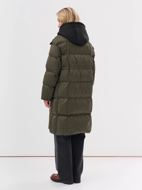 Пальто на натуральном утеплителе с внутренней манишкой из неопрена