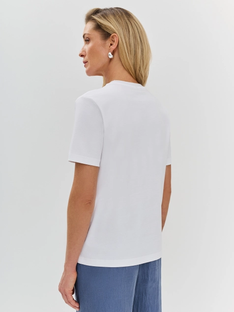 Базовая футболка из мерсеризованного хлопка