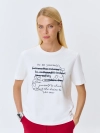 Футболка с шрифтовым принтом