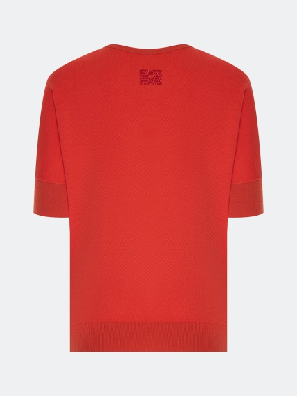 Яркий джемпер V-neck