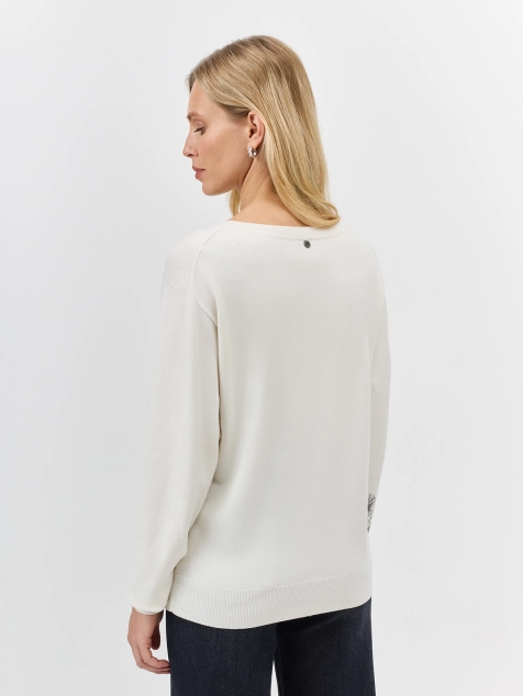 Джемпер с цветочным принтом