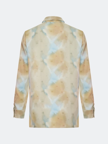 Блузка из вискозы с шарфом-твилли