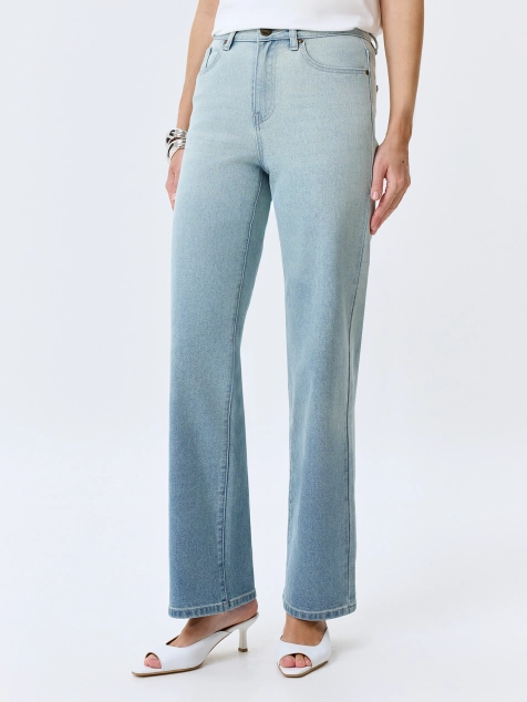 Джинсы Straight fit с градиентом