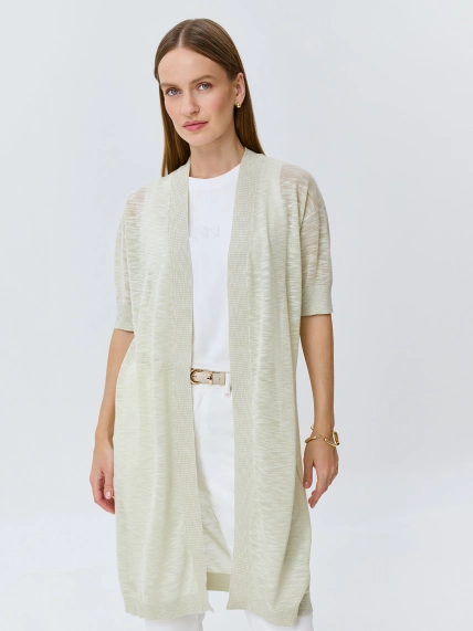 Длинный ажурный кардиган