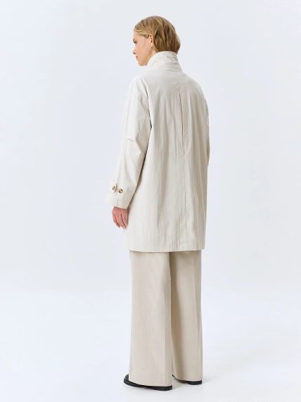 Укороченный плащ из смесового хлопка