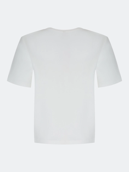 Футболка с ажурным декором