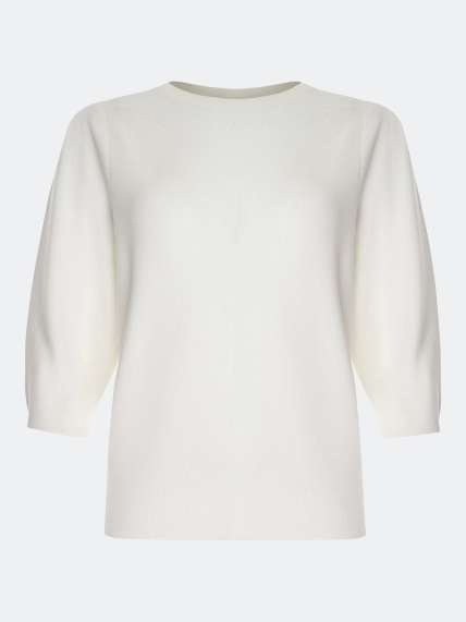 Джемпер с ажурной вязкой