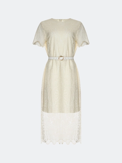 Ажурное платье из хлопка