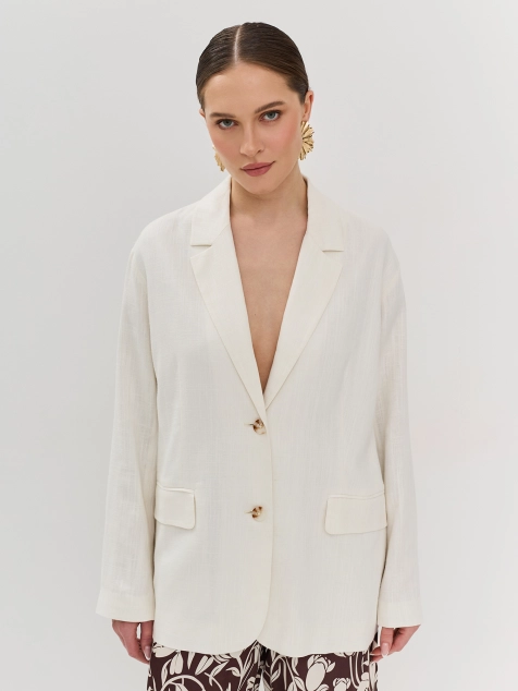 Жакет из смесового льна