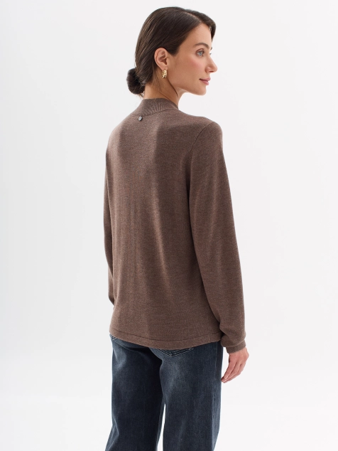 Базовый джемпер из высококачественной пряжи