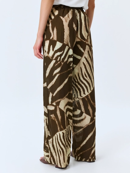 Брюки из тенселя в стиле "Сафари"