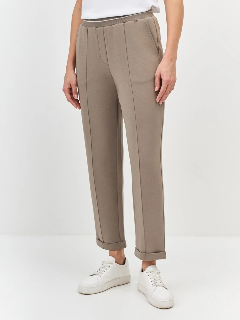 Трикотажные брюки из хлопкового джерси