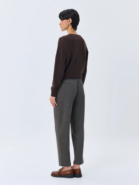 Трикотажные брюки с узором Herringbone