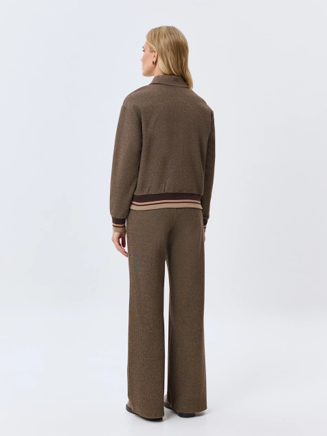 Трикотажные брюки с узором Herringbone