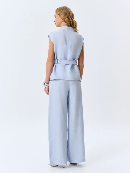 Яркие льняные брюки